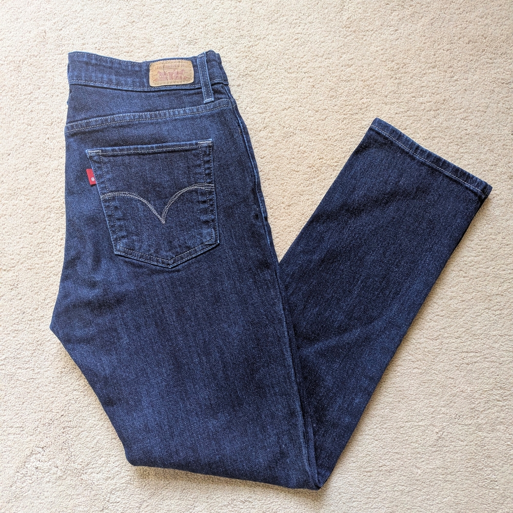 Levi's Dark Blue Mid Rise SkinnyJeans Size 12